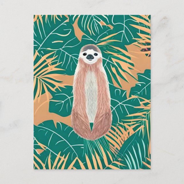 sloth postcard (Front)