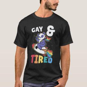Sloth Pride Lgbt Gay & Tired T-Shirt
