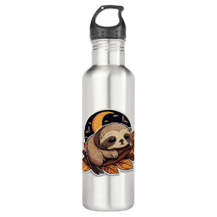 sloth pumpkin Halloween sticker style 2 Classic T- 710 Ml Water Bottle