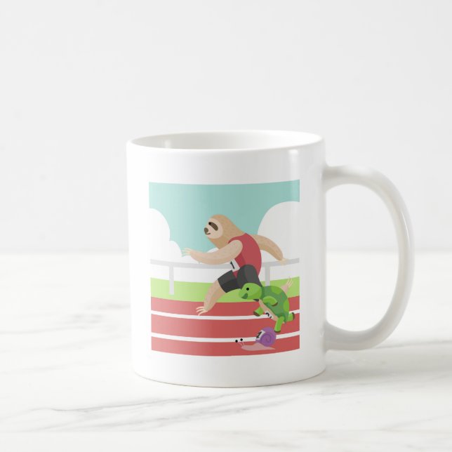 sloth race coffee mug (Right)