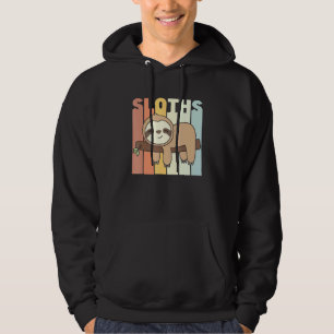 Sloth Relaxed Sloth Animals Vintage Hoodie