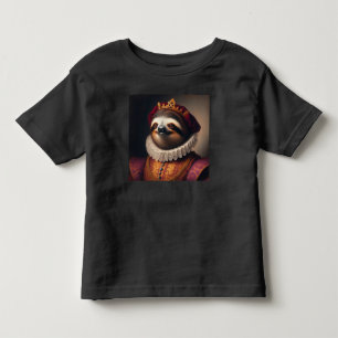 Sloth Renaissance King Toddler T-Shirt