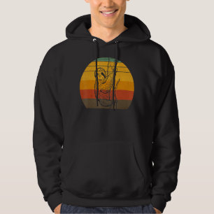 Sloth Retro Sunset Animal Sloth Silhouette 1 Hoodie
