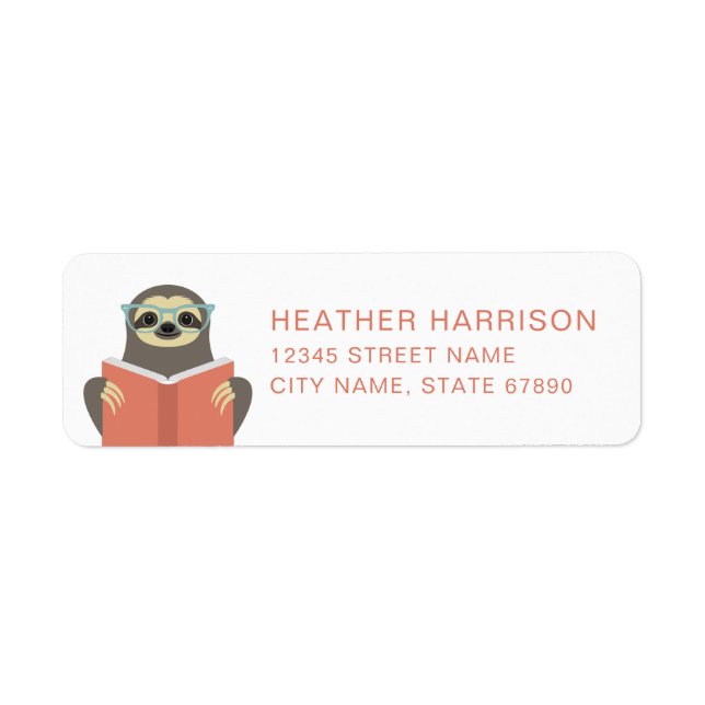 Sloth Return Address Labels (Front)