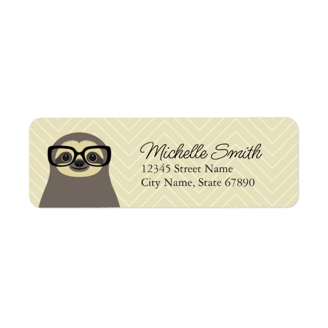 Sloth Return Address Labels (Front)