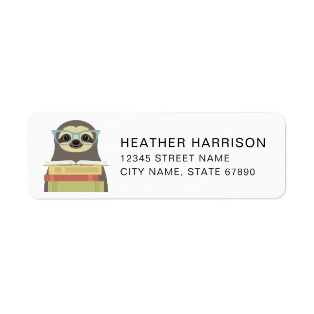 Sloth Return Address Labels (Front)