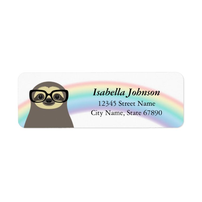 Sloth Return Address Labels (Front)