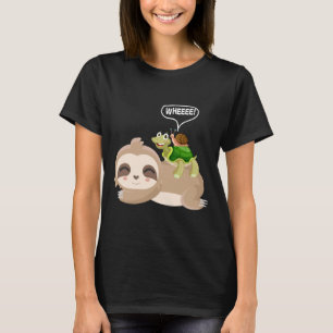 Sloth Ride Turtle And Snail Friendship T-Shirt