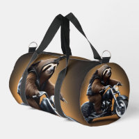 Sloth Riding A Motorbike In His Leathers,