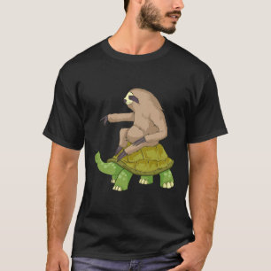 Sloth Riding A Turtle Funny Sloth T-Shirt