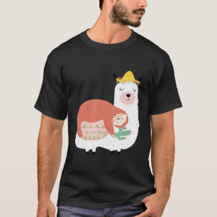 Sloth Riding llama Alpaca T-Shirt