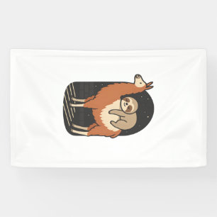 Sloth Riding Llama Banner