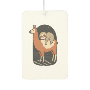Sloth Riding Llama Car Air Freshener