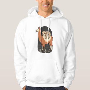 Sloth Riding Llama Hoodie