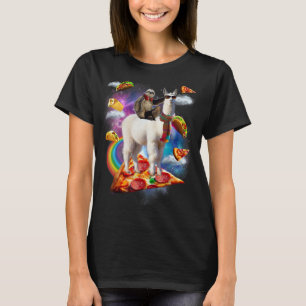 Sloth riding Llama shirt - Galaxy Pizza Taco Burri