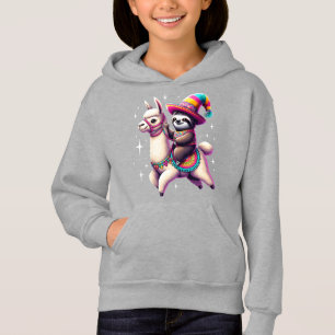 Sloth Riding On Llama Cute Animals Kids Boys Girls