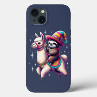 Sloth Riding On Llama Cute Animals Kids Boys Girls