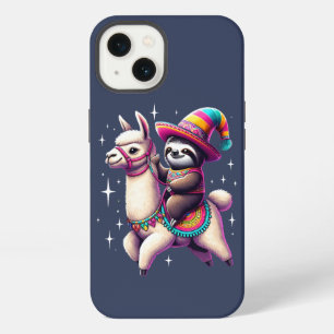 Sloth Riding On Llama Cute Animals Kids Boys Girls iPhone 13 Case