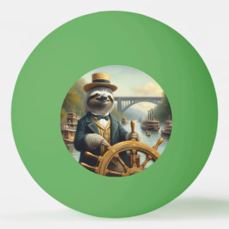 Sloth Riverboat Captain Ping Pong Ball