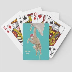 Sloth Rock Climber Trad gear Playing Cards