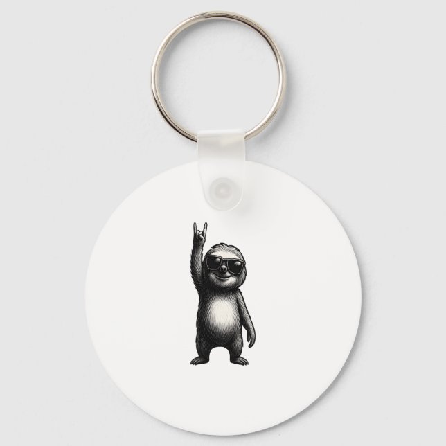 Sloth Rocking Dance Key Ring (Front)