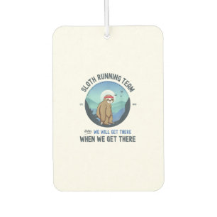 Sloth Running Shirt T-Shirt Car Air Freshener