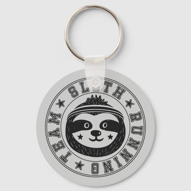 Sloth Running Team Key Ring (Front)