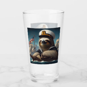 Sloth Sailor Glass