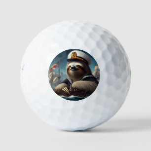 Sloth Sailor Golf Balls