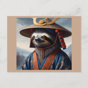 Sloth Samurai Postcard