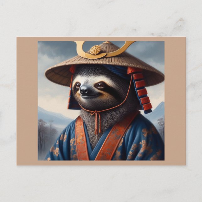 Sloth Samurai Postcard (Front)