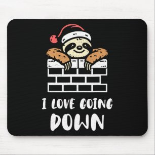 Sloth Santa Funny Christmas Sloth Lover Humour Xma Mouse Pad