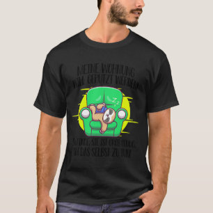 sloth saying cleaning window cleaner housework T-Shirt