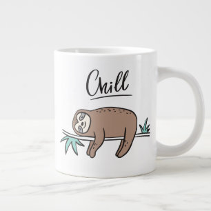 Sloth Says Chill Large Coffee Mug