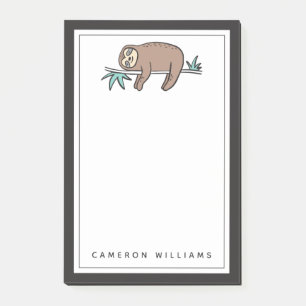 Sloth Says Relax Post-it Notes