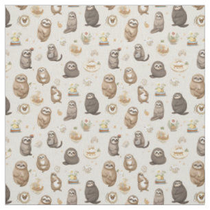 Sloth Serenity: Whimsy Sloth Fabric
