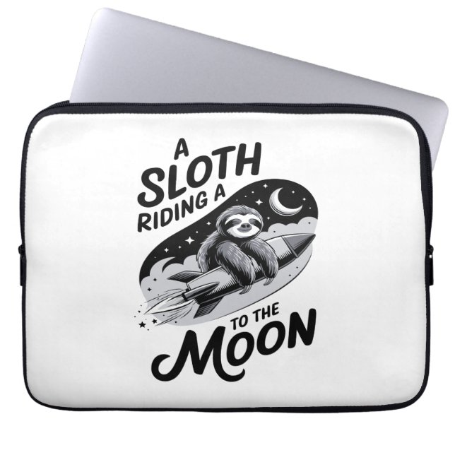 Sloth Shirt Animals Autumn Pumpkin Laptop Sleeve (Front)