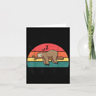 Sloth-shirt dont do morning men women funny sleep card