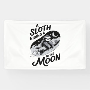 Sloth Shirt Safari Christmas Santa Banner