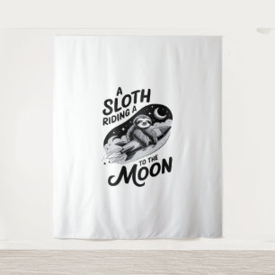 Sloth Shirt Safari Christmas Santa Tapestry