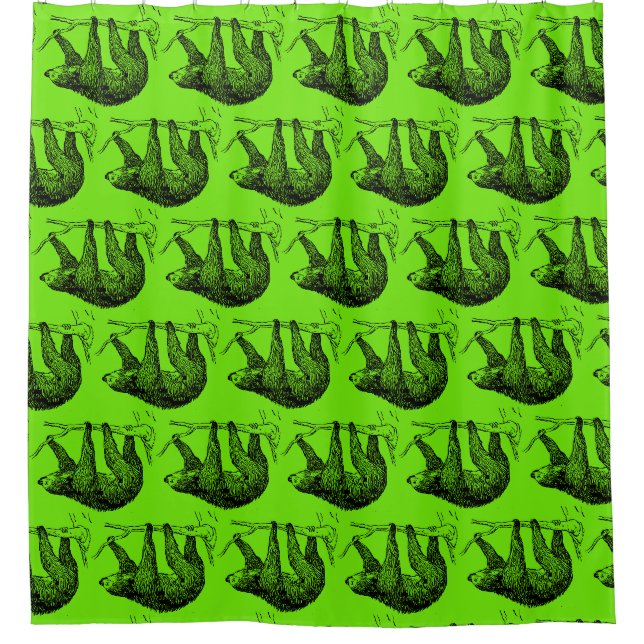 Sloth Shower Curtain (Front)