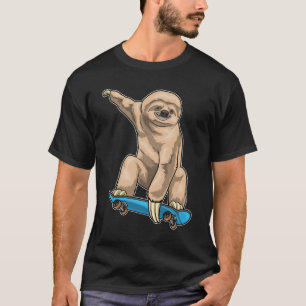 Sloth Skater Skateboard T-Shirt