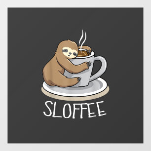 Sloth Sleep at Cup of Coffee Funny Sloth Sloffee T