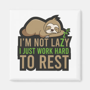 Sloth Sleep Rest Animal Relax Lazy Cute Nap Magnet