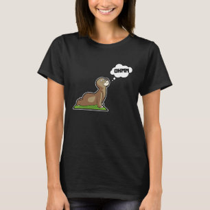 Sloth Sloth Yoga Poses Sports Gymnastics Ohm Heart T-Shirt