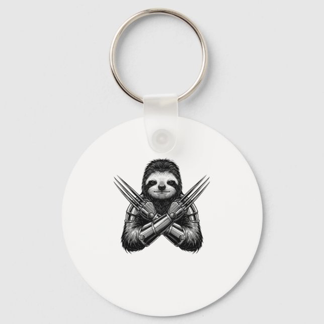 Sloth Slotherine Halloween Key Ring (Front)