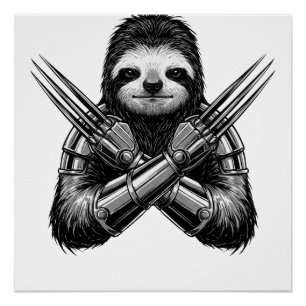 Sloth Slotherine Halloween Poster