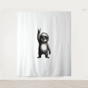 Sloth Slotherine Halloween Tapestry