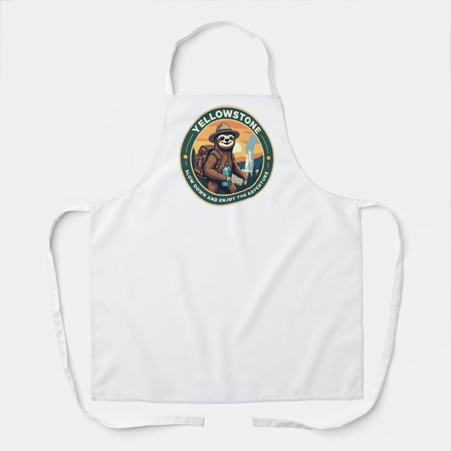Sloth Slow Down  Apron (Front)
