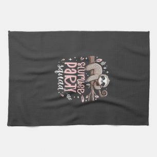 Sloth Slumber Party Squad Kids Girls Sleepover T-S Tea Towel